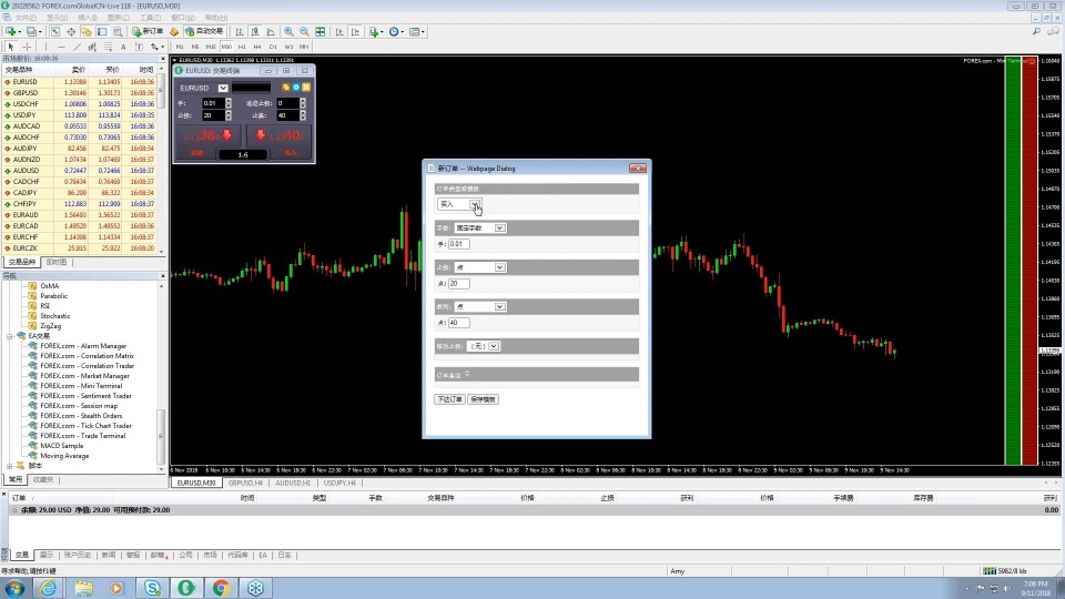 在MetaTrader上使用“微型交易终端”