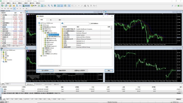 如何在MT5软件中查询并展示场外股票交易产品